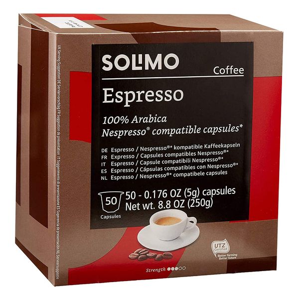 کپسول قهوه اسپرسو سولیمو بسته 50 عددی