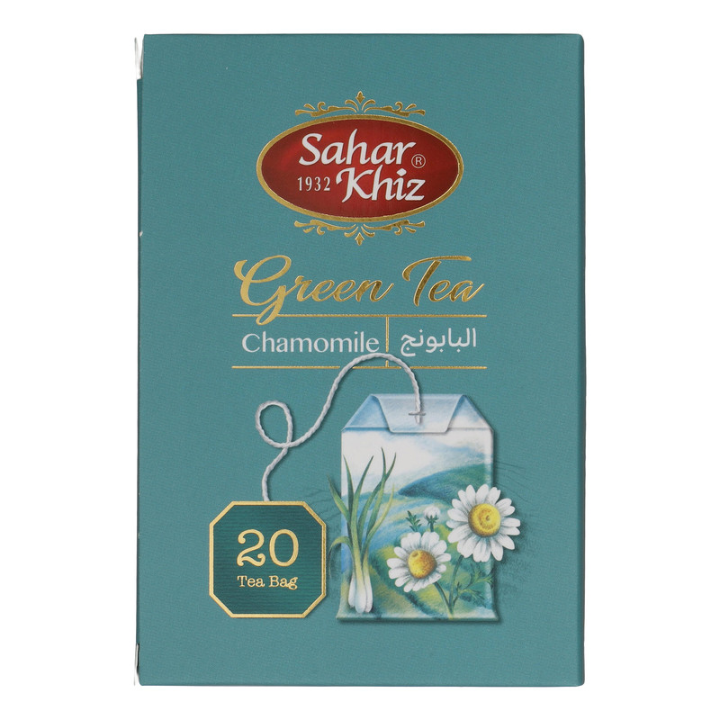 چای سبز کیسه ای بابونه سحر خیز - 30 گرم بسته 20 عددی