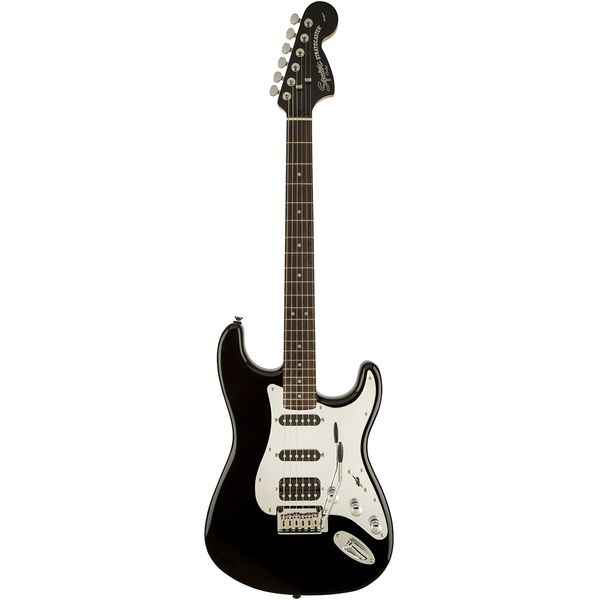 گیتار الکتریک فندر مدل Squier Black And Chrome Standard Stratocaster HSS