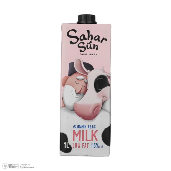 شیر کم چرب 1.5 درصد سحر سان - 1 لیتر 