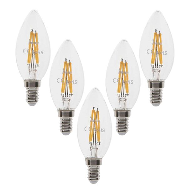 لامپ فیلامنتی 4 وات پارسه شید مدل candel پایه E14 بسته 5 عددی
