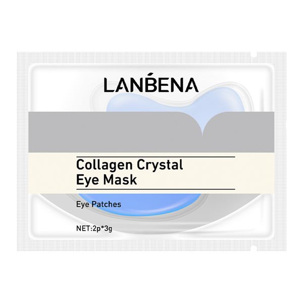 ماسک زیر چشم لنبنا مدل Collagen Crystal Blue وزن 3 گرم مجموعه 2 عددی