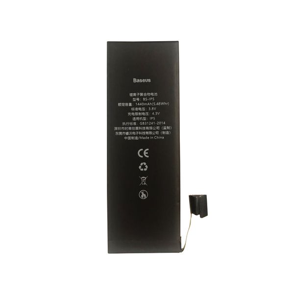  باتری موبایل باسئوس مدل BS-iP5 ظرفیت 1440 میلی آمپر ساعت مناسب برای گوشی موبایل اپل iPhone 5