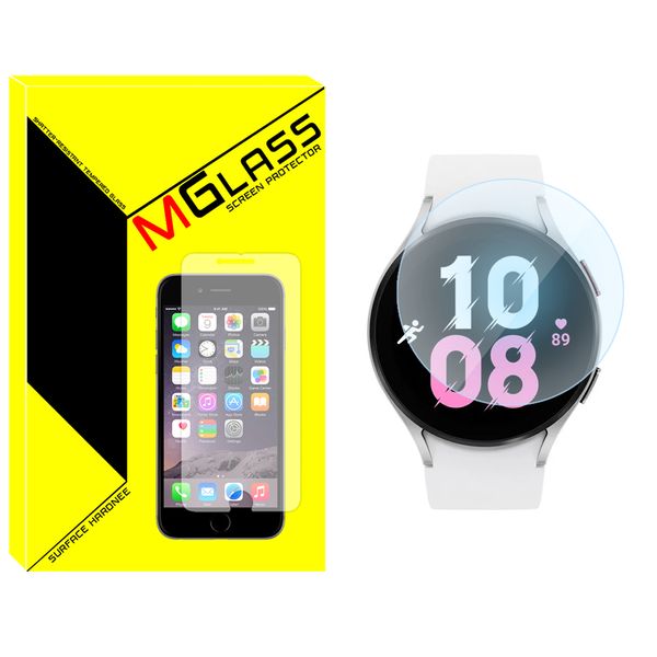 محافظ صفحه نمایش شیشه‌ای ام‌گلس مدل Glass-MG مناسب برای ساعت هوشمند سامسونگ Galaxy Watch 5 44mm