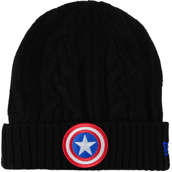 کلاه بافتنی نیو ارا مدل Hero Cuff Captain America