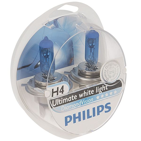 لامپ هالوژن خودرو فیلیپس مدل H4 Diamond Vision 12342DVS2