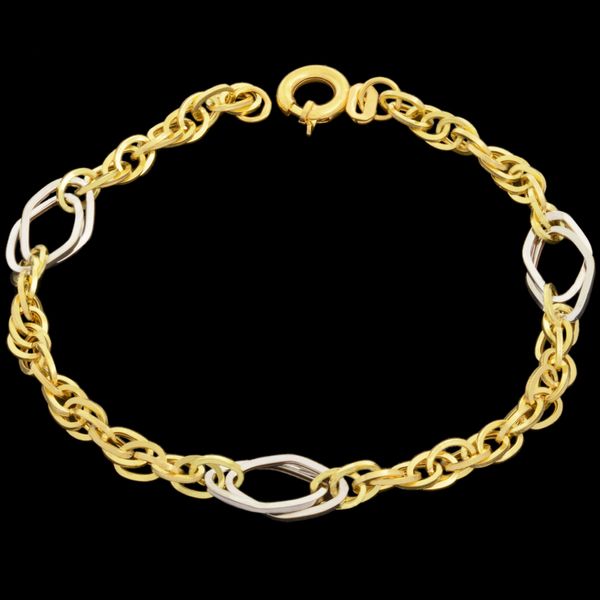 دستبند طلا 18 عیار زنانه طلای مستجابی مدل اسپادانا کد 19