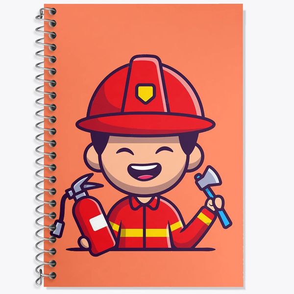 دفتر لغت 50 برگ خندالو مدل آتشنشان کد 29378