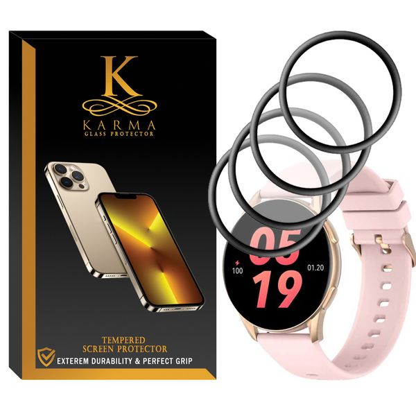 محافظ صفحه نمایش کارما مدل KA-PM مناسب برای ساعت هوشمند کیسلکت Kieslect L11 Pro بسته چهار عددی