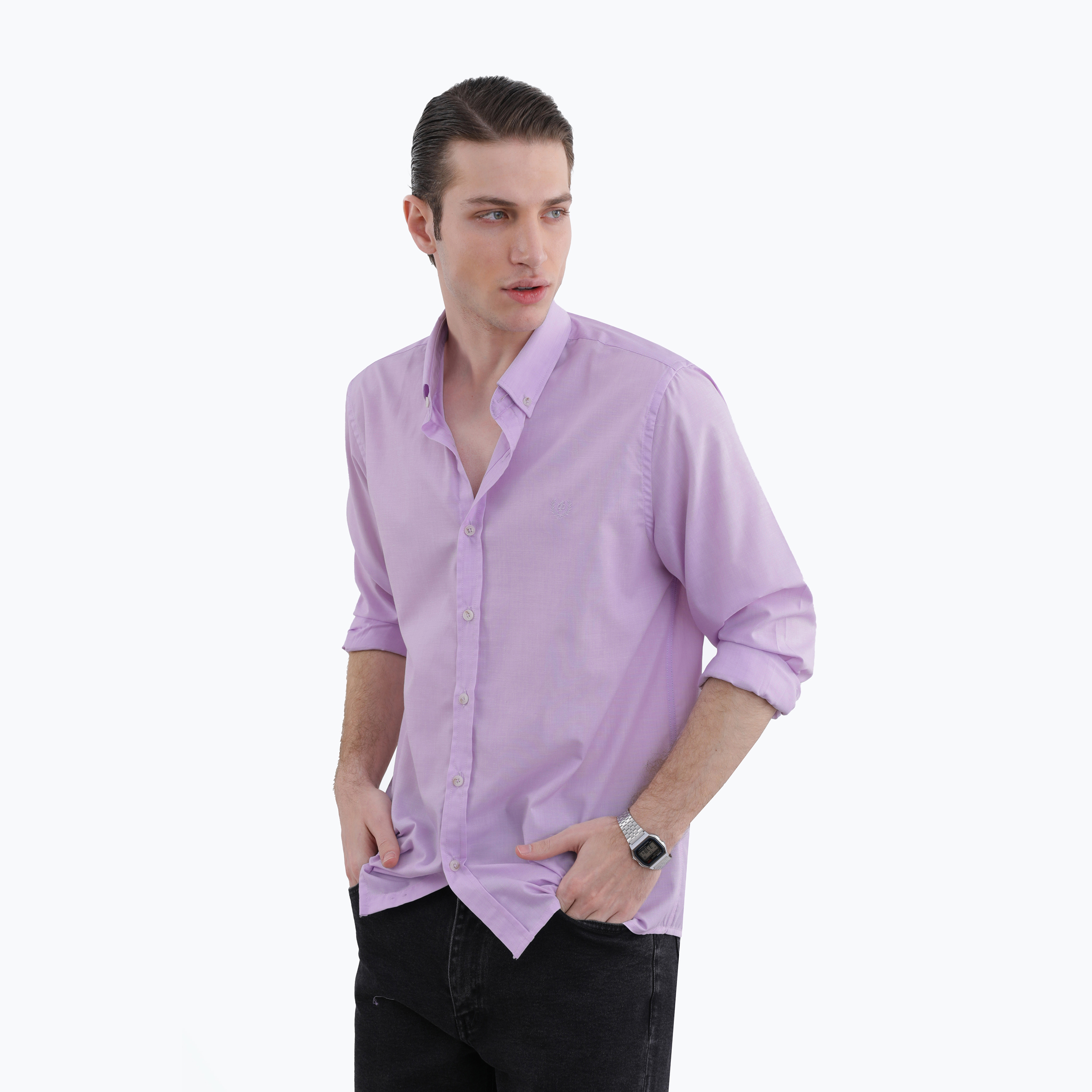 پیراهن آستین بلند مردانه پاتن جامه مدل 102721020300256