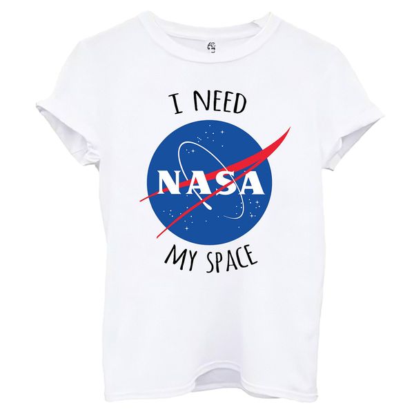 تی شرت آستین کوتاه زنانه اسد طرح ناسا کد 51