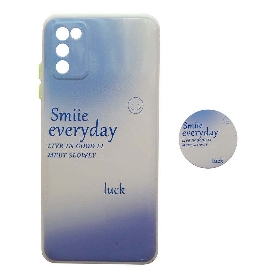 کاور طرح Luck کد S8956 مناسب برای گوشی موبایل سامسونگ Galaxy A03S / A02S به همراه پایه نگهدارنده