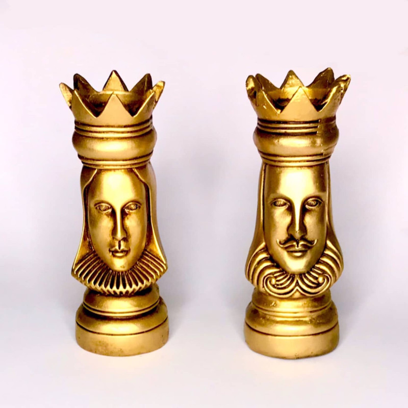 مجسمه مدل پادشاه و ملکه B2 مجموعه 2 عددی