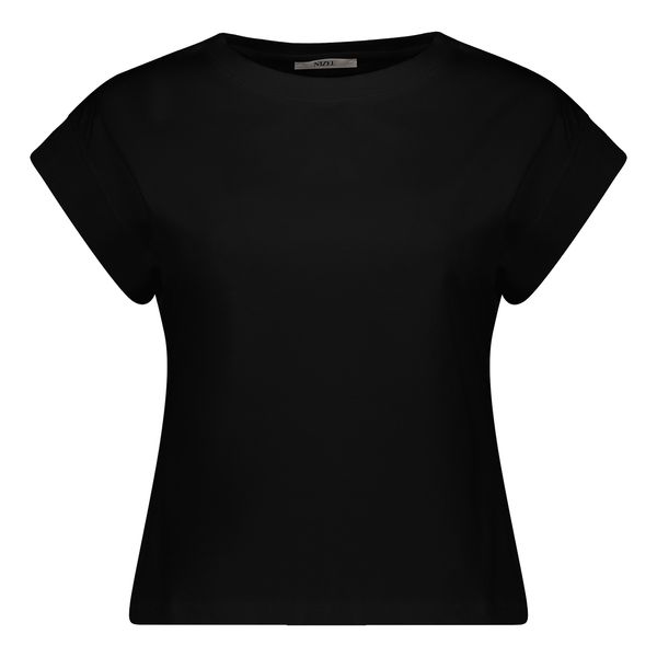 تی شرت آستین کوتاه زنانه نیزل مدل 0366-002 رنگ مشکی