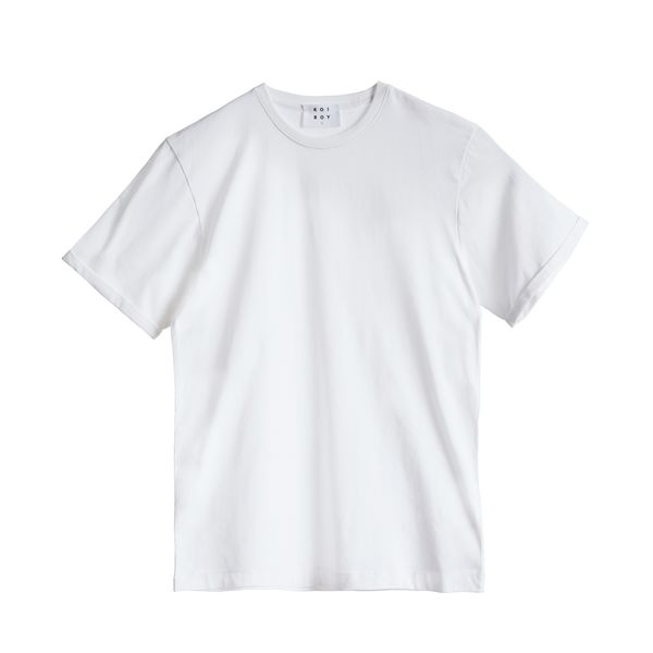 تی شرت آستین کوتاه مردانه کوی مدل 432 اسلیم فیت رنگ سفید