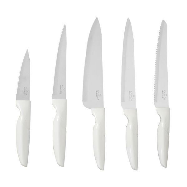 ست چاقو آشپزخانه 5 پارچه کاراجا مدل Soyma picagi