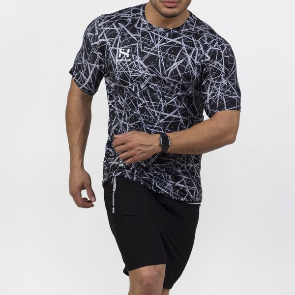 ست تی شرت و شلوارک ورزشی مردانه هومد مدل کامو کد cab 05
