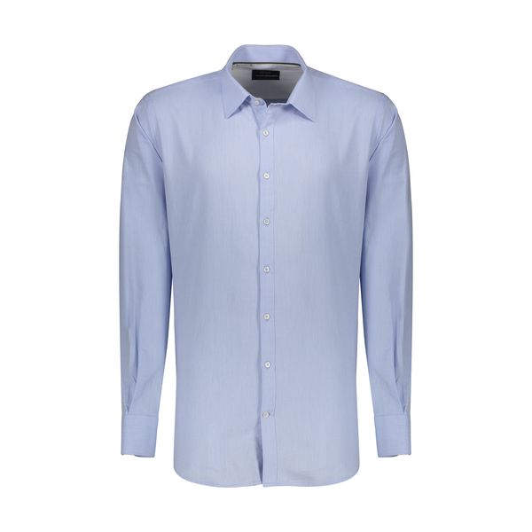 پیراهن آستین بلند مردانه ایکات مدل دون گندمی PST1151627