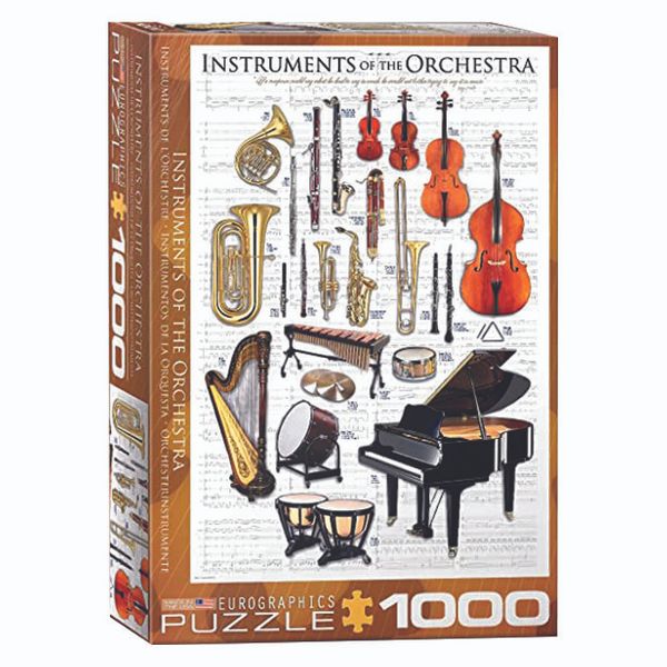 پازل 1000 تکه یوروگرافیکس پازلز مدل آلات موسيقي كد 1410