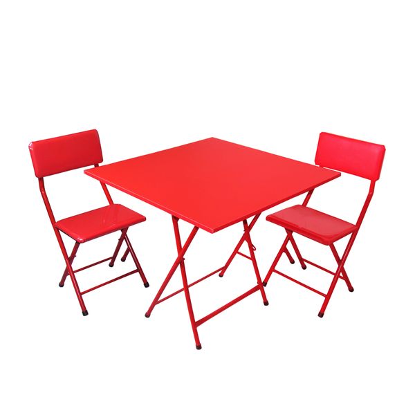 میز و صندلی ناهار خوری 2 نفره میزیمو مدل تاشو کد 5557