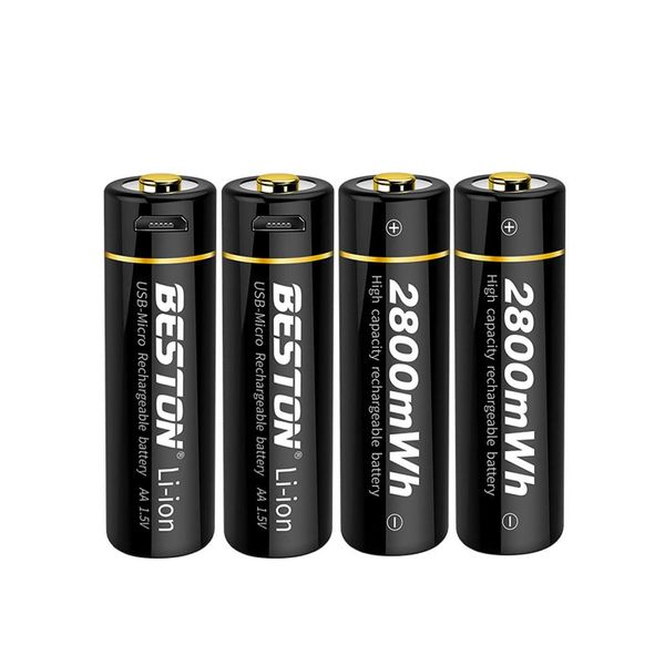 باتری قلمی قابل شارژ بستون مدل MICROUSB بسته چهار عددی