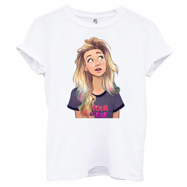 تی شرت آستین کوتاه زنانه اسد طرح دختر کد 44