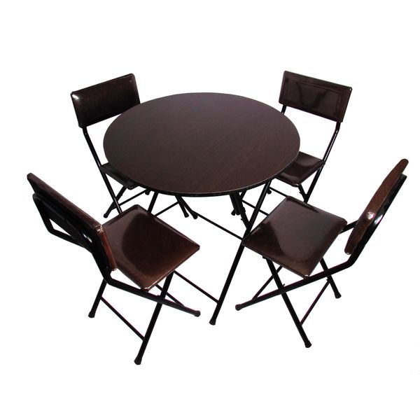 میز و صندلی ناهارخوری 4 نفره میزیمو مدل تاشو کد 5642