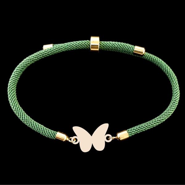 دستبند طلا 18 عیار زنانه لیردا مدل پروانه