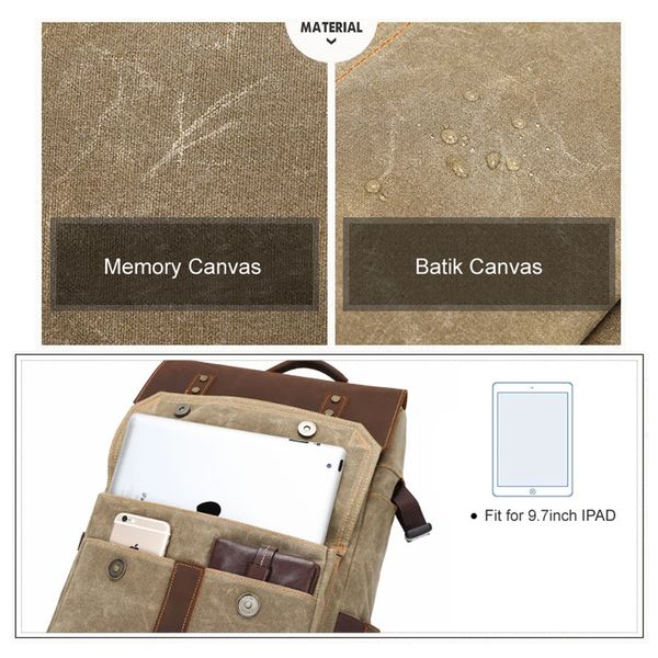 کوله پشتی دوربین مدل Batik Canvas