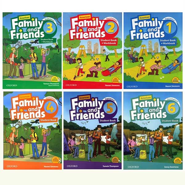 کتاب family and friends اثر Naomi Simmons انتشارات اکسفورد 6 جلدی