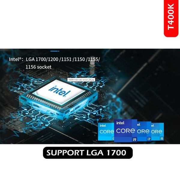 خنک کننده پردازنده کولر مستر مدل T400k ARGB LGA1700