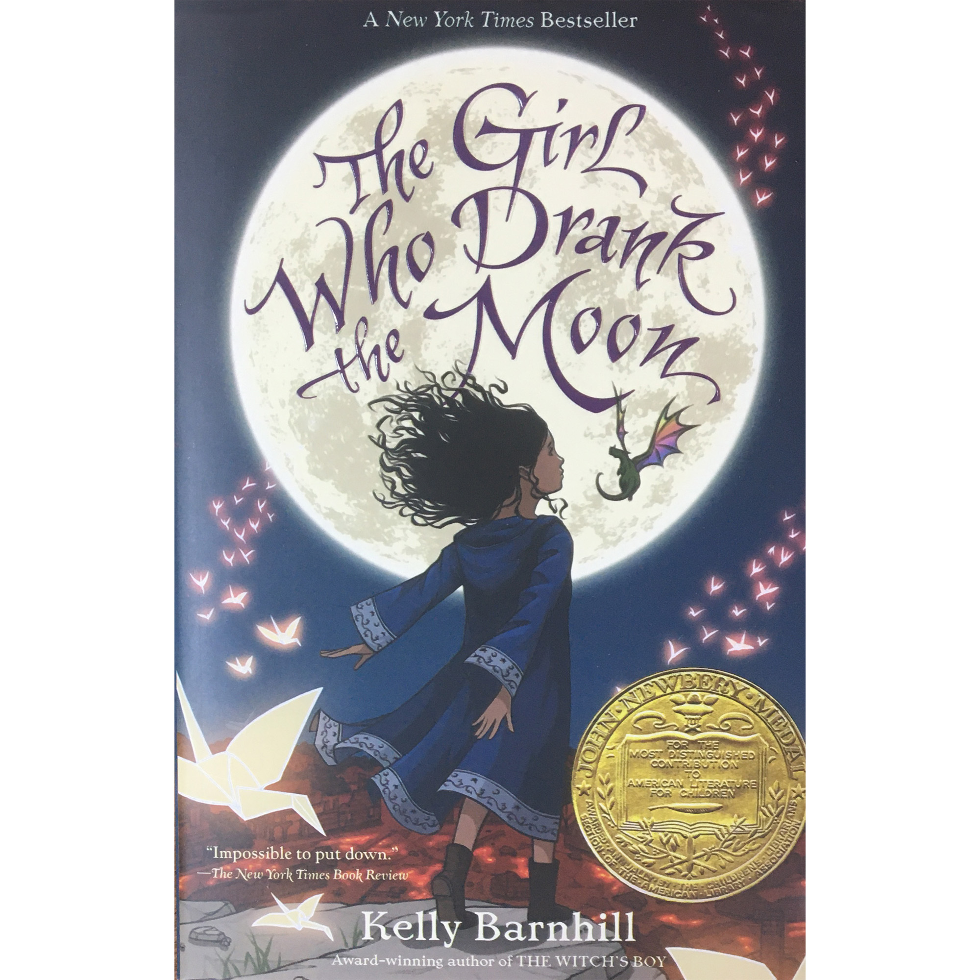 کتاب  The girl who drank the moon اثر kelly barnhill انتشارات معیار علم 