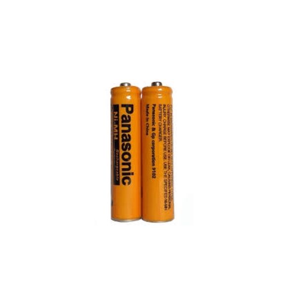 باتری نیم قلمی قابل شارژ تلفن پاناسونیک مدل HHR-4MRT/2BM بسته 2عددی