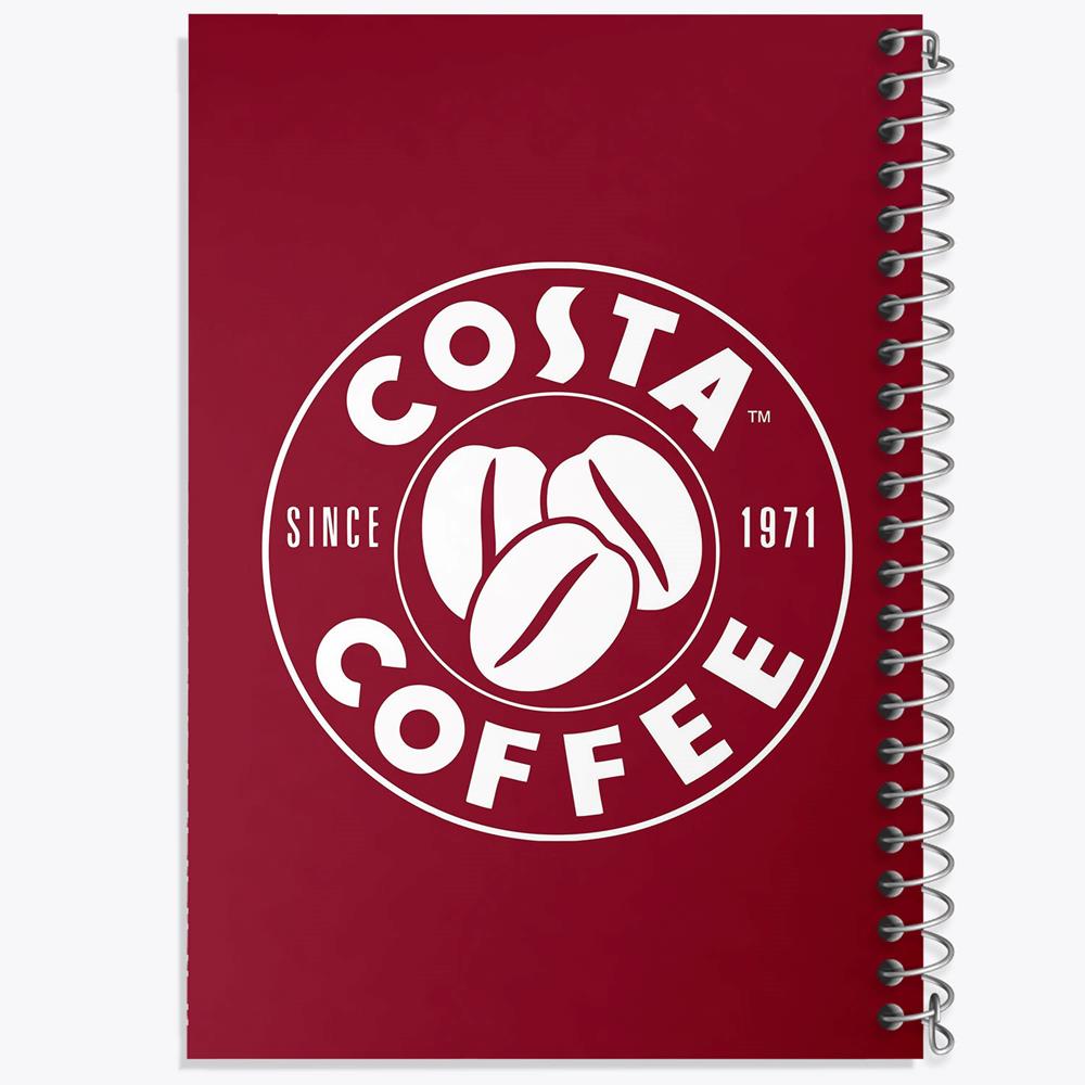 دفتر مشق 100 برگ خندالو طرح قهوه کوستا Costa کد 8474