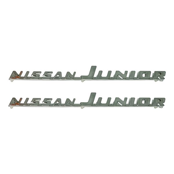 آرم گلگیر خودرو مدل نیسان جونیور PL مناسب برای نیسان وانت مجموعه 2 عددی