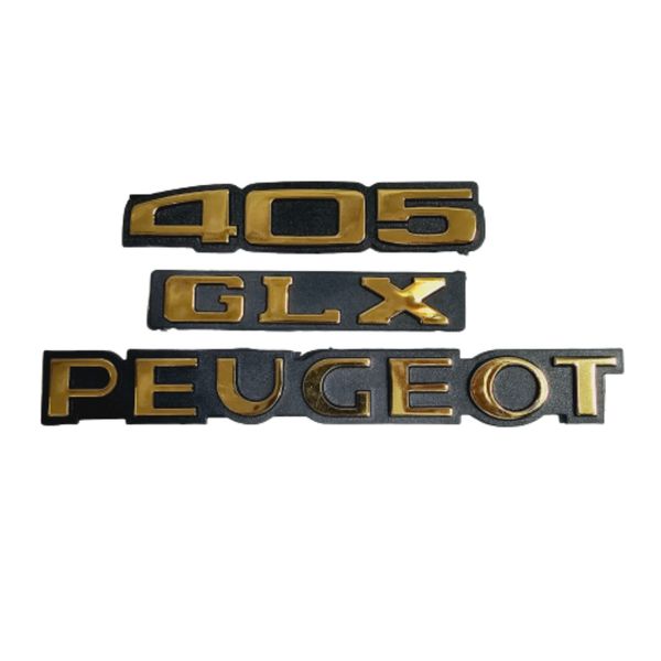 آرم صندوق عقب خودرو چیکال مدل P-272-GLX-GOLD مناسب برای پژو 405 مجموعه 3 عددی