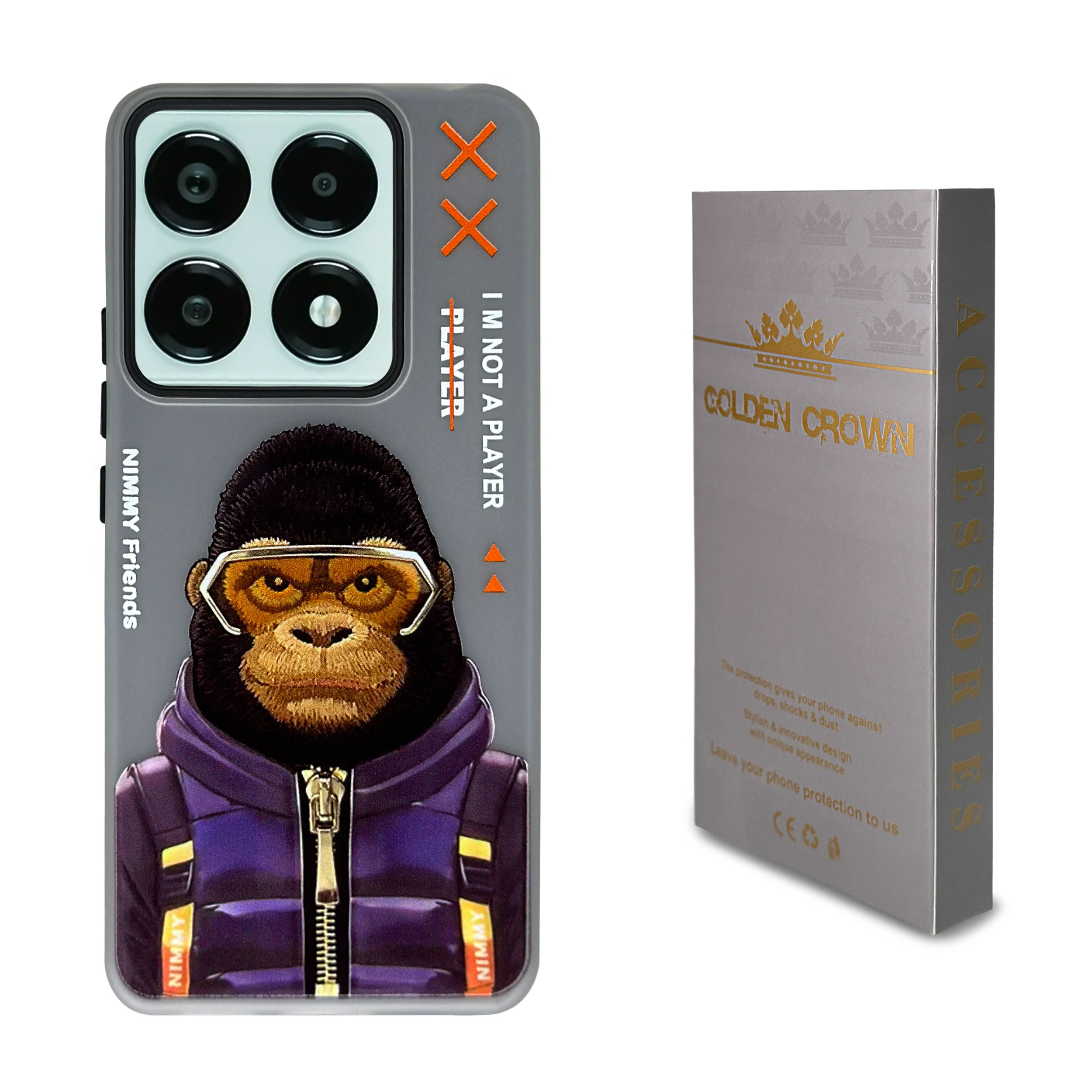 کاور گلدن کرون مدل Monkey مناسب برای گوشی موبایل شیائومی Poco X6