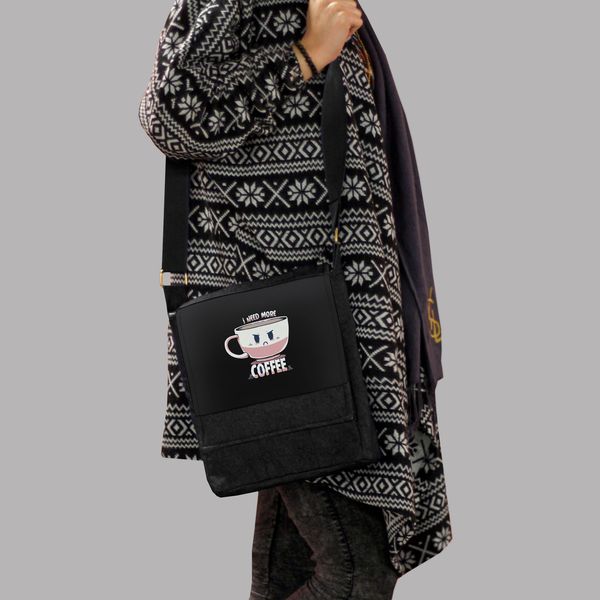 کیف دوشی زنانه چی چاپ مدل قهوه کد 65215