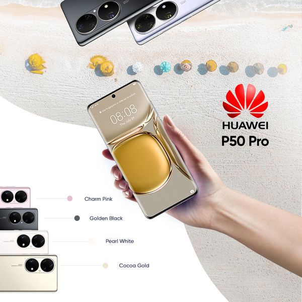 گوشی موبایل هوآوی مدل P50 Pro دو سیم کارت ظرفیت 256 گیگابایت و رم 8 گیگابایت