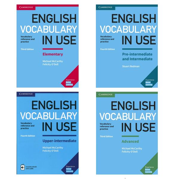 کتاب English Vocabulary in Use اثر Stuart Redman and Lynda Edwards انتشارات کمبریج 4 جلدی