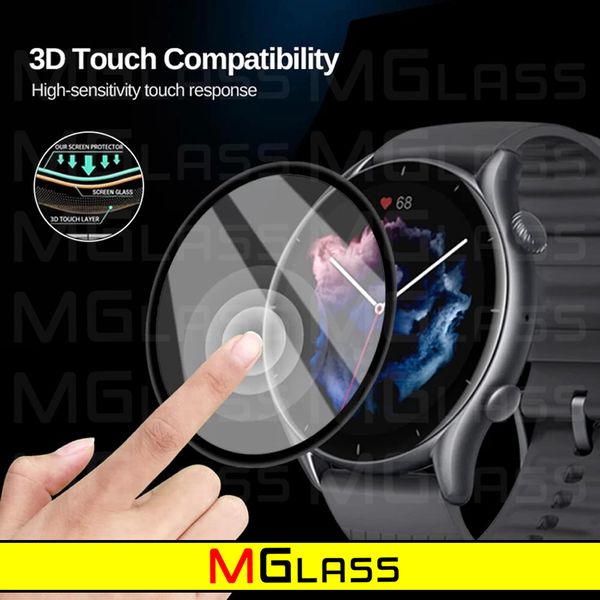 محافظ صفحه نمایش نانو ام‌گلس مدل Pmma-MG مناسب برای ساعت هوشمند امیزفیت GTR 3 Pro بسته سه عددی