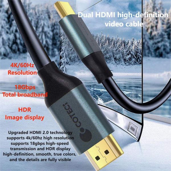  کابل HDMI 2.0 کوتتسی مدل 871O3 طول 3 متر