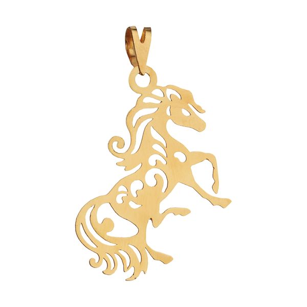 آویز گردنبند طلا 18 عیار زنانه مایا ماهک مدل MM1591 طرح اسب