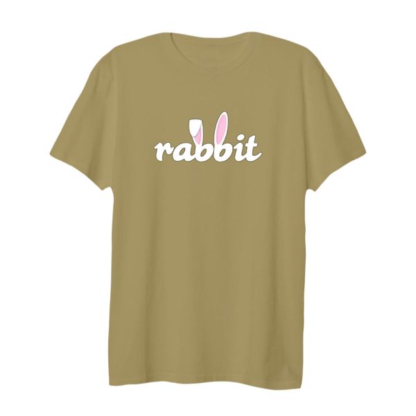 تی شرت لانگ زنانه مدل خرگوش‌ کد 13 رنگ کرم