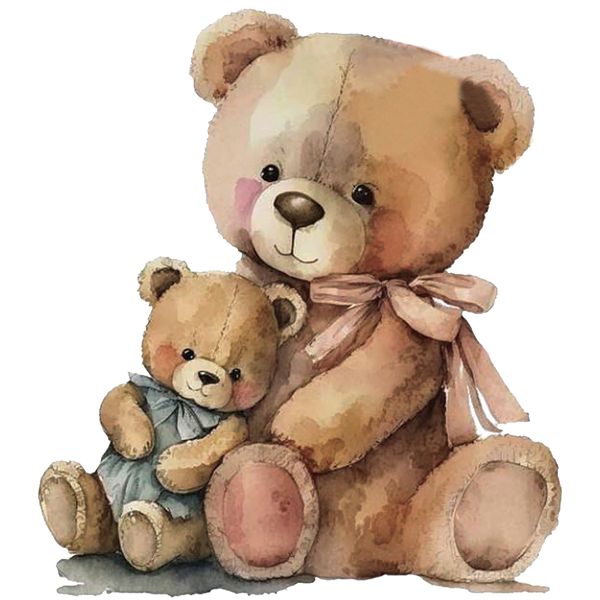 استیکر دیواری کودک مدل خرس مادر