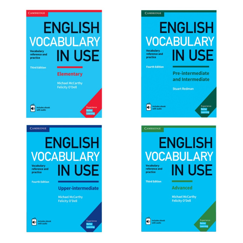 کتاب English Vocabulary in Use اثر جمعی از نویسندگان انتشارات کمبریج 4جلدی