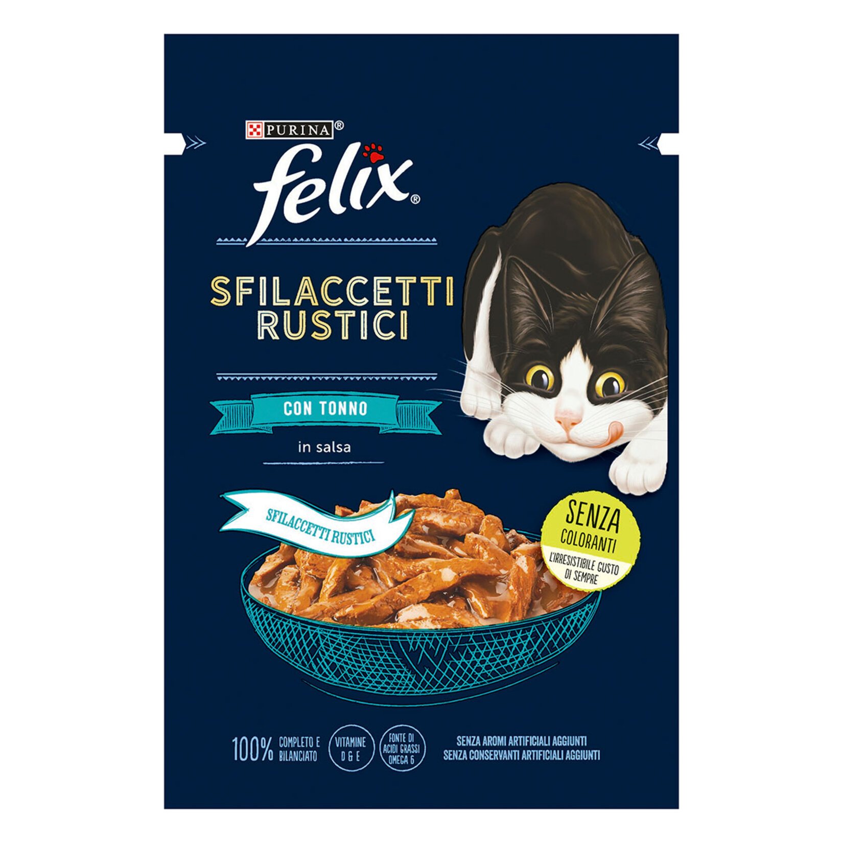 غذای گربه  فلیکس مدل ماهی تن تکه در سس وزن 85 گرم