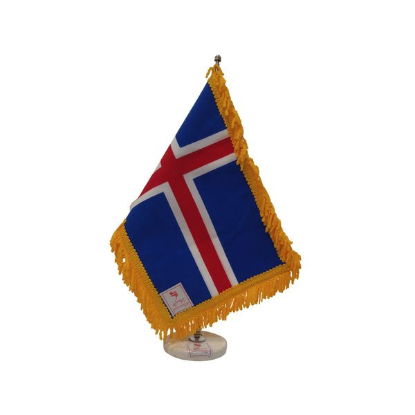 پرچم رومیزی ایران اسکرین طرح پرچم ایسلند مدل 20507