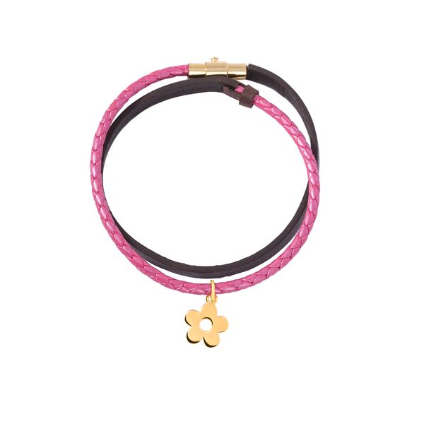 دستبند طلا 18 عیار زنانه پرسته مدل گل