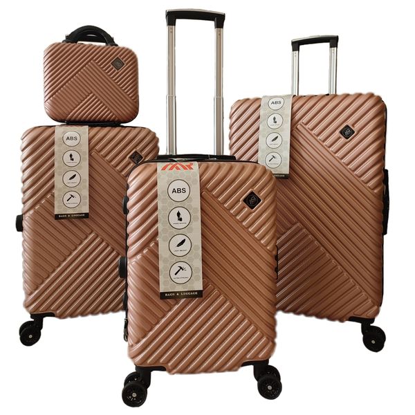 مجموعه چهار عددی چمدان ام آر مدل کاوردار کد h330